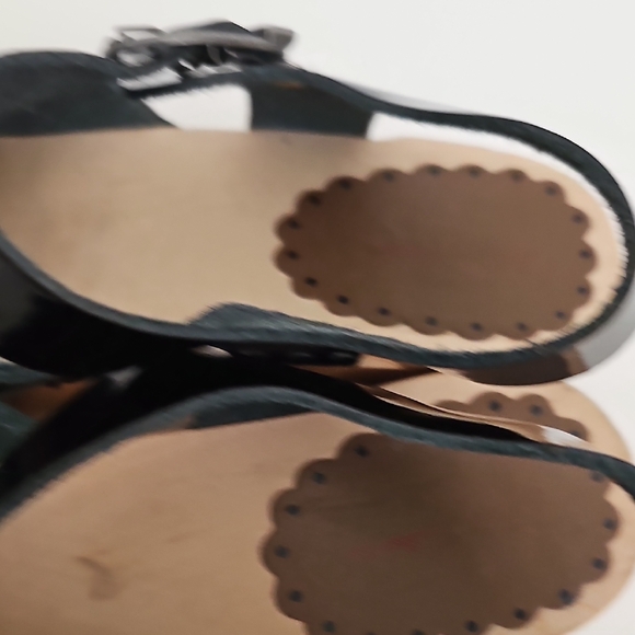 Girls Hanna Andersson Black Patent Leather Mary Jane Clogs Shoe. Size 35 - Picture 7 of 11